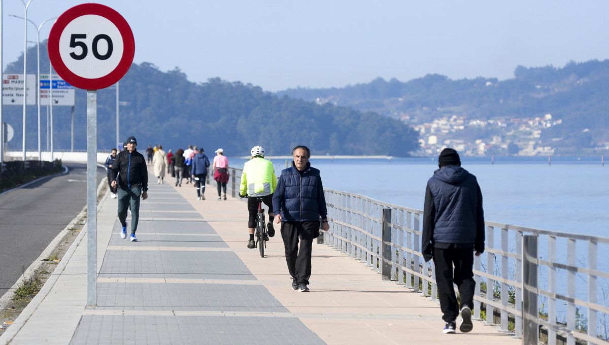 Apertura de la primera fase del paseo marítimo de Pontevedra a Marín