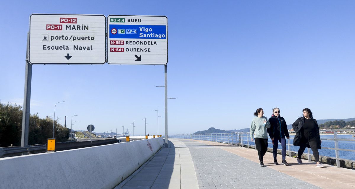 Apertura de la primera fase del paseo marítimo de Pontevedra a Marín