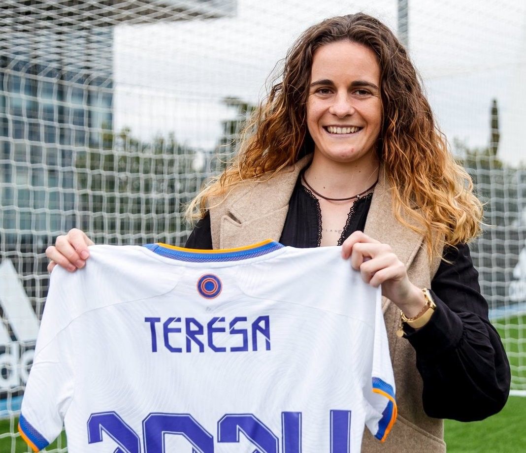 Teresa Abelleira tras renovar su vinculación con el Real Madrid hasta 2024