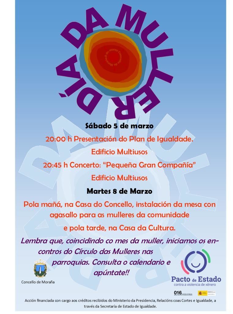 Programación do Mes da Muller de Moraña