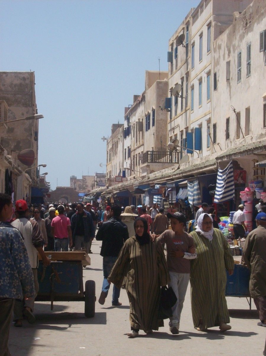 Ambiente nunha rúa da medina