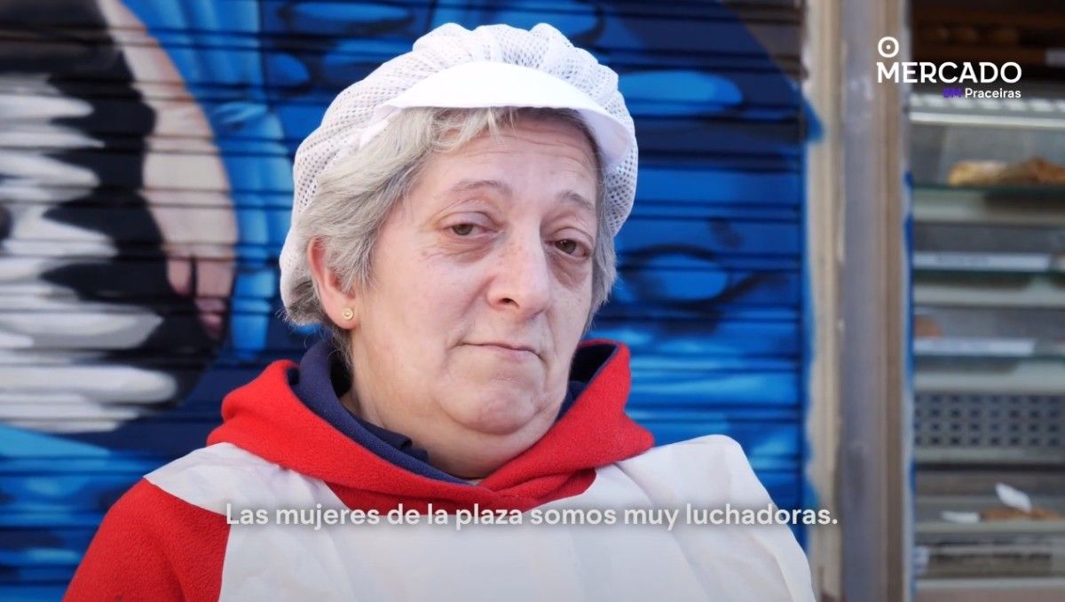 Imaxe do vídeo de homenaxe ás praceiras do Mercado de Pontevedra
