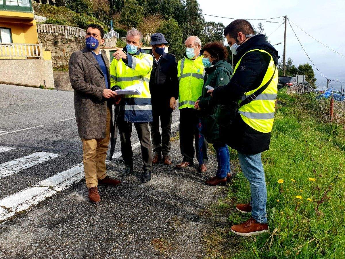 Visita a la carretera PO-315 a su paso por Beluso
