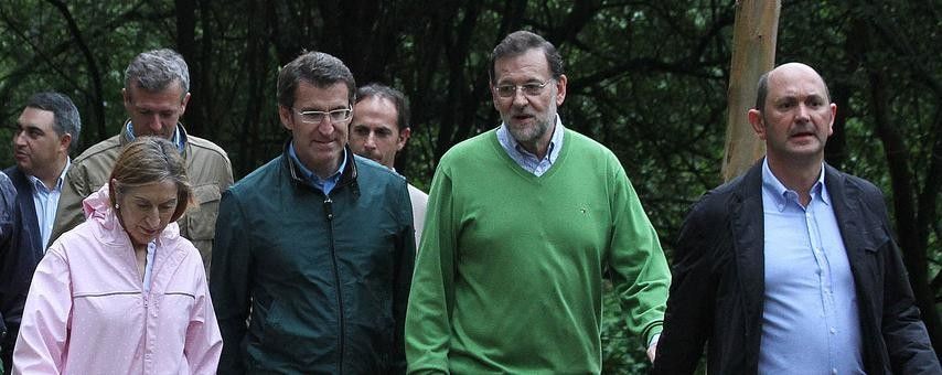 Paseo de Rajoy por la Ruta da pedra e da auga
