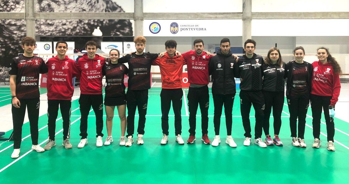 Equipo del Bádminton Ravachol en la última jornada de la fase regular