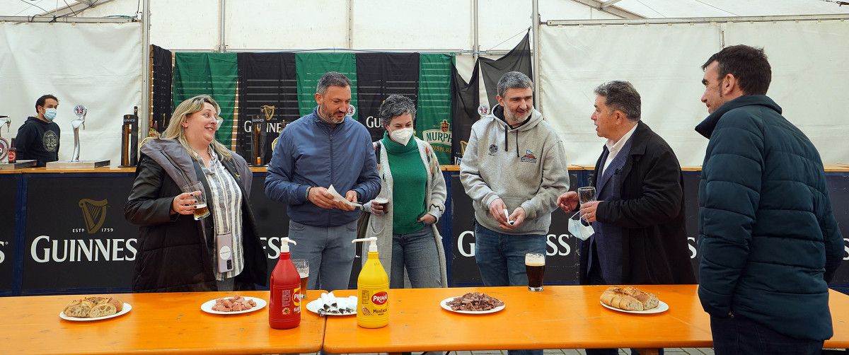 Yoya Blanco, Marcos Rey, Eva Villaverde, Roberto Juncal, Fernández Lores y Roberto Juncal