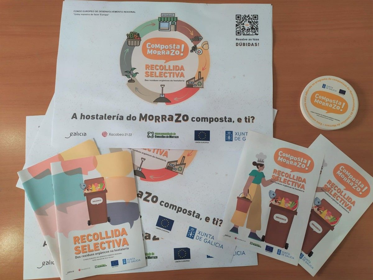 Material publicitario da campaña de recollida selectiva