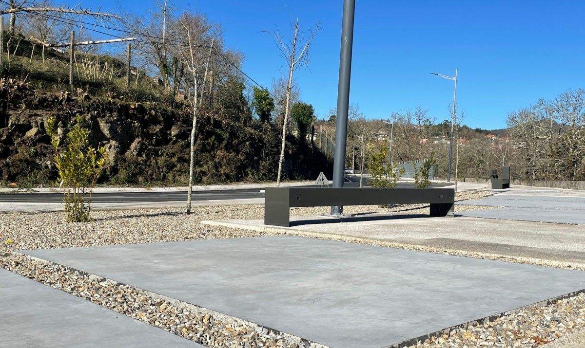 Estrada do Balneario de Ponte Caldelas tras su renovación