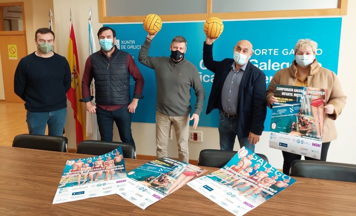 Presentación dos campionatos galegos benxamín, alevín e infantil de waterpolo no CGTD