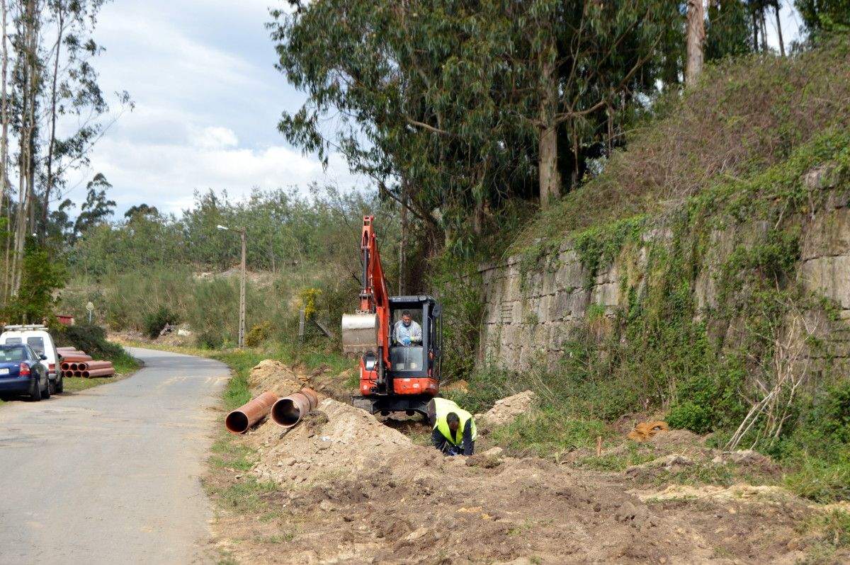 Obras no vial O Vinquiño - Contumil