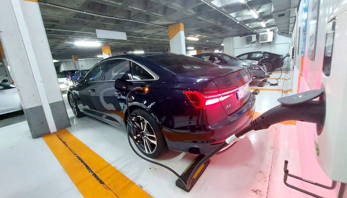 Punto de carga de vehículos eléctricos no Concello de Pontevedra