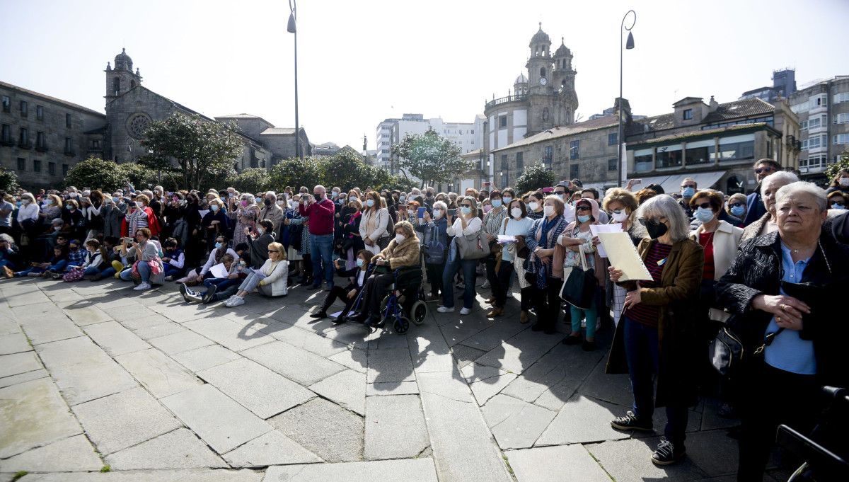 Actuación de Coros pola Paz pola guerra de Ucraína