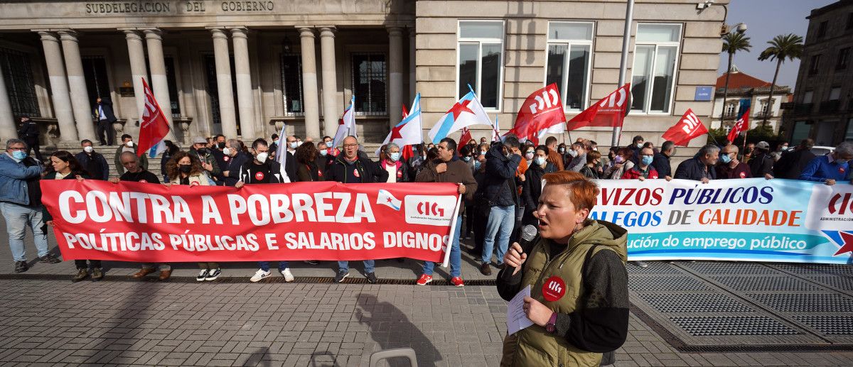 Concentración de la CIG en defensa de la clase obrera
