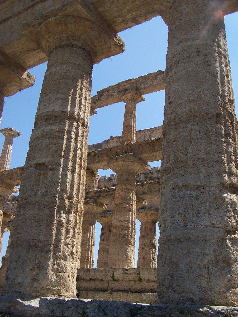 Interior do templo de Hera