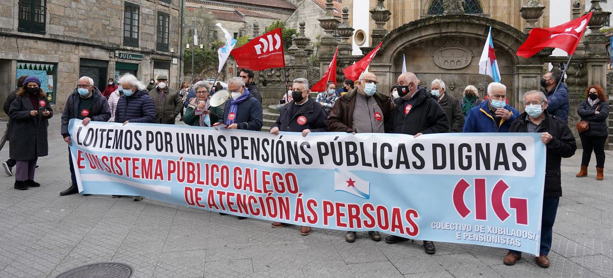 Concentración da CIG na Peregrina para demandar pensións dignas