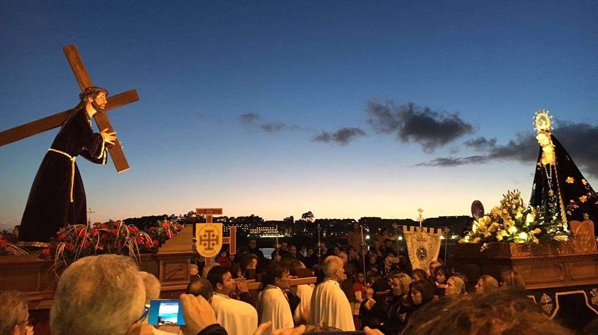 Procesión do Santo Encontro en Sanxenxo