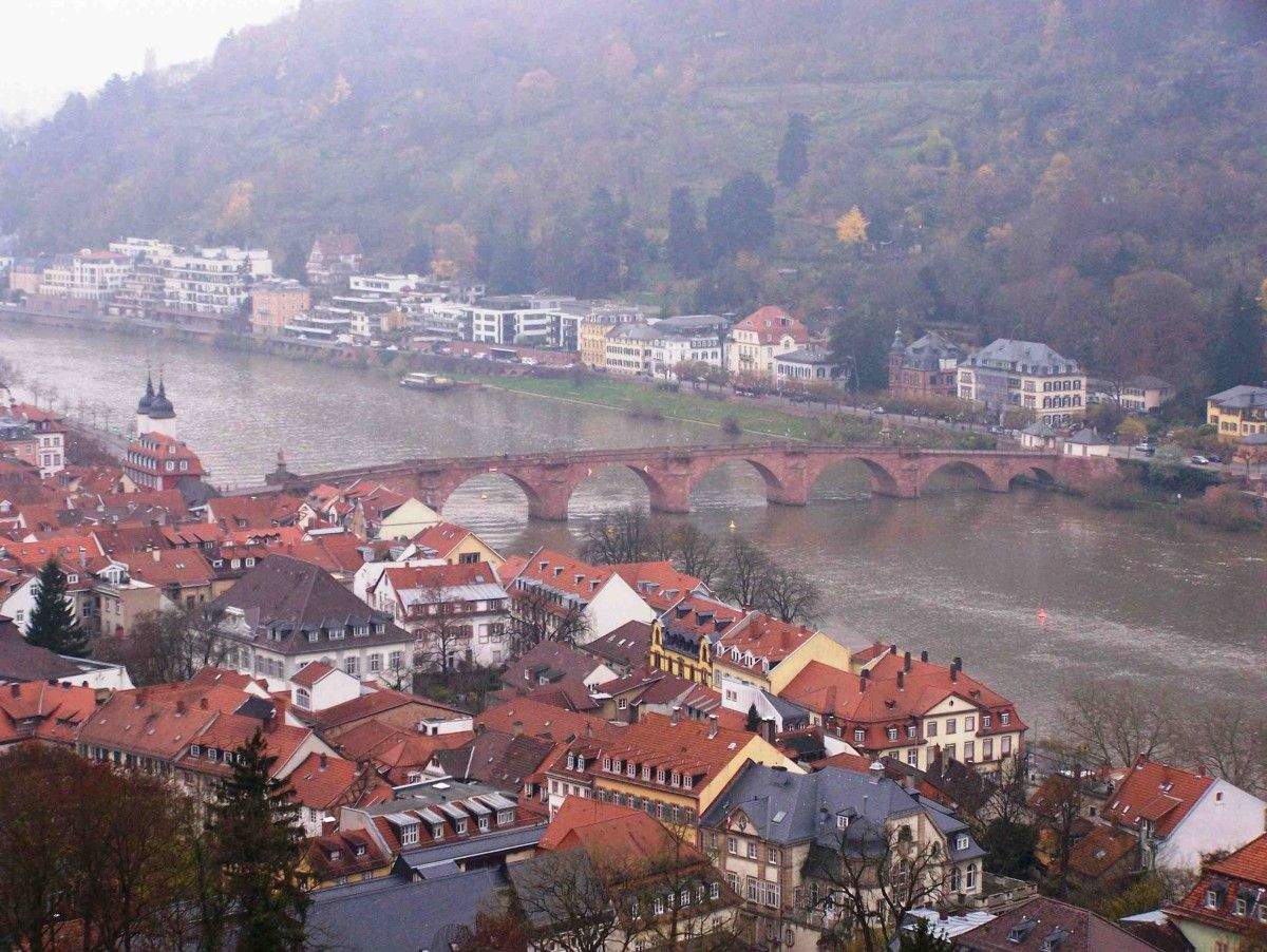 Vistas de Heidelberg dende o castelo