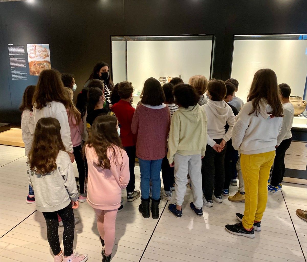 Visita de escolares ao Museo de Pontevedra