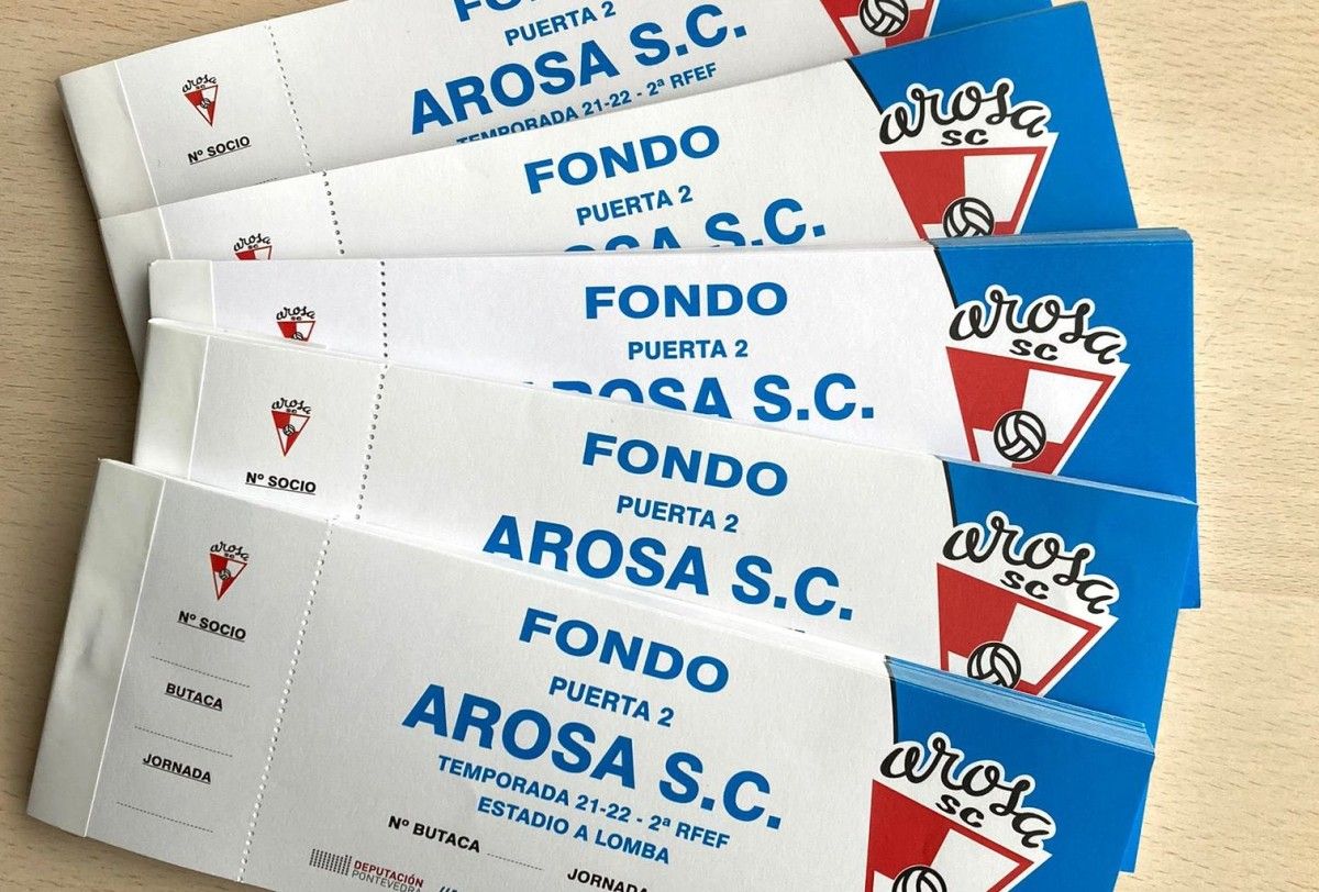 Entradas para o partido entre Arosa SC e Pontevedra CF