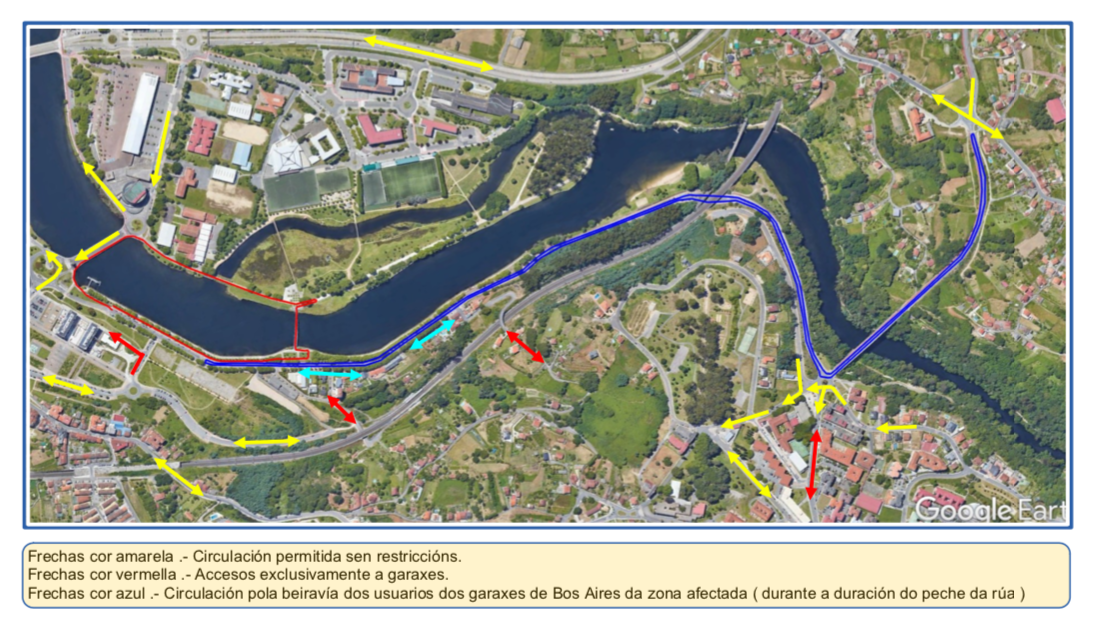Dispositivo de tráfico polo campionato galego de dúatlon