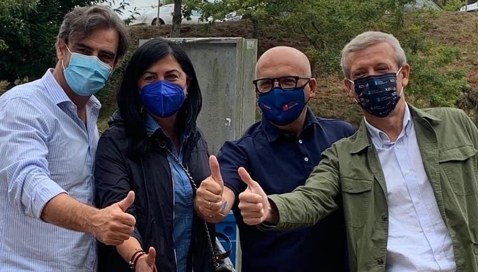 Diego Calvo, Elena Candia, José Manuel Baltar e Alfonso Rueda
