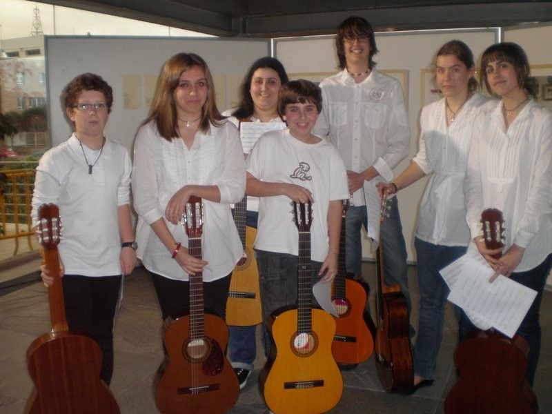 Alumnos da Escola Municipal de Música de Vilagarcía