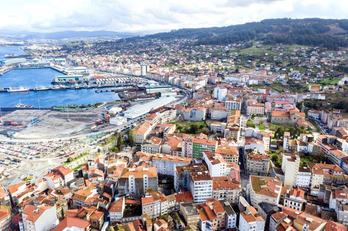 Imagen aérea de Marín