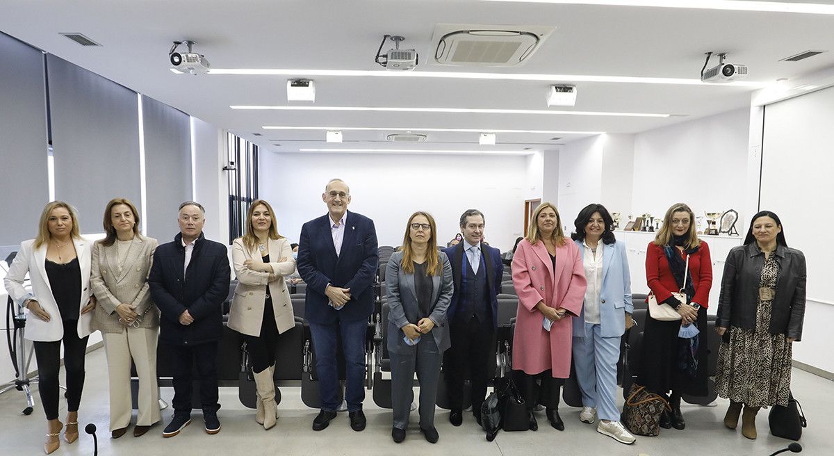 Manuel Reigosa, con parte de su candidatura