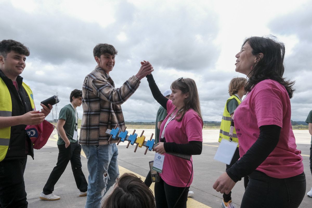 Participantes en la fase gallega del certamen de proyectos espaciales CanSat