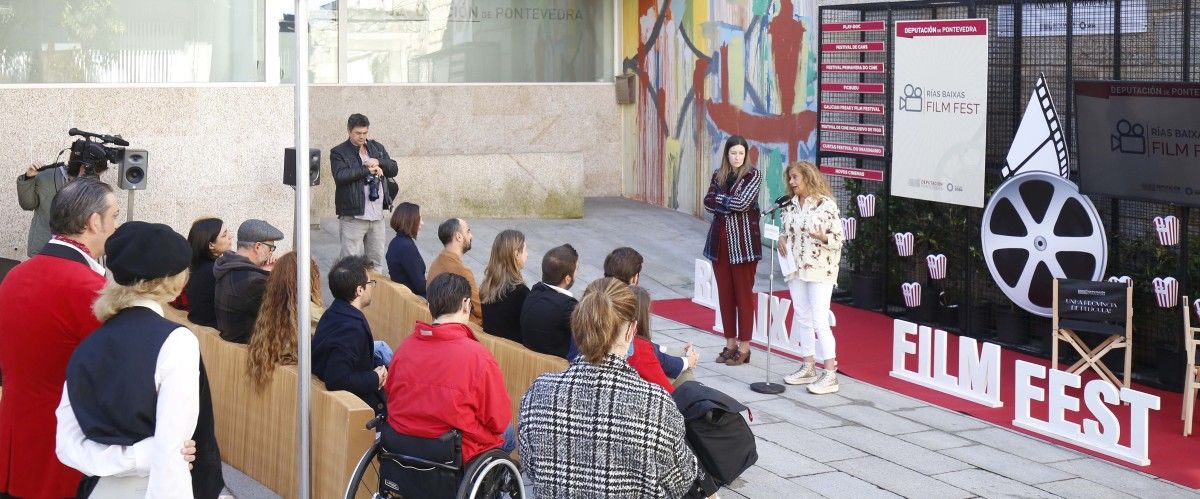 Carmela Silva, presidenta da Deputación, durante la presentación de los Rias Baixas Film Fest 2022