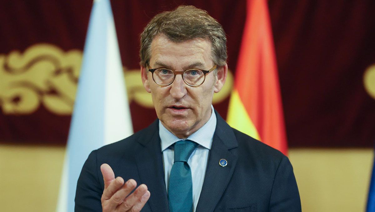 Alberto Núñez Feijóo, na súa despedida como presidente da Xunta