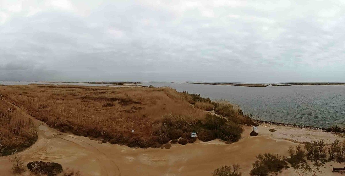 Desembocadura do río Ebro no Cabo de Tortosa