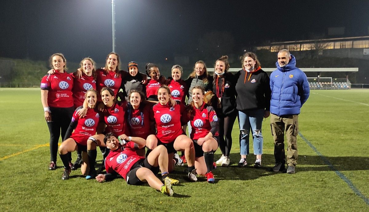 Equipo sénior feminino do Pontevedra Rugby Club
