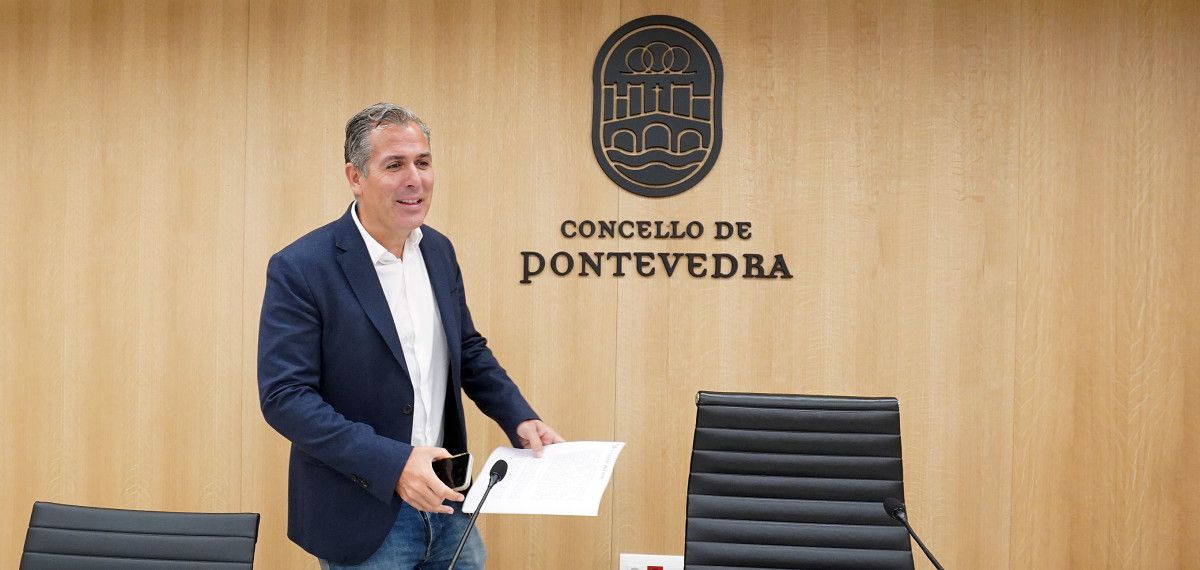 Rafa Domínguez, portavoz do grupo municipal do PP de Pontevedra
