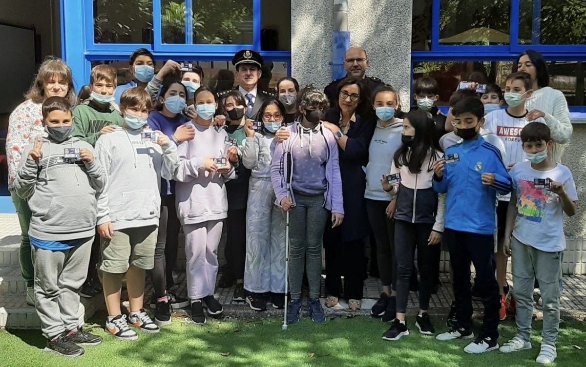 Alumnos del colegio de Marcón recibieron el carné de "ciberexperto"