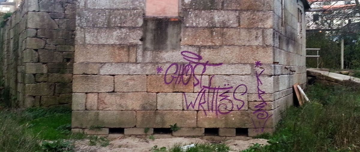 Pintada en el molino de O Couto