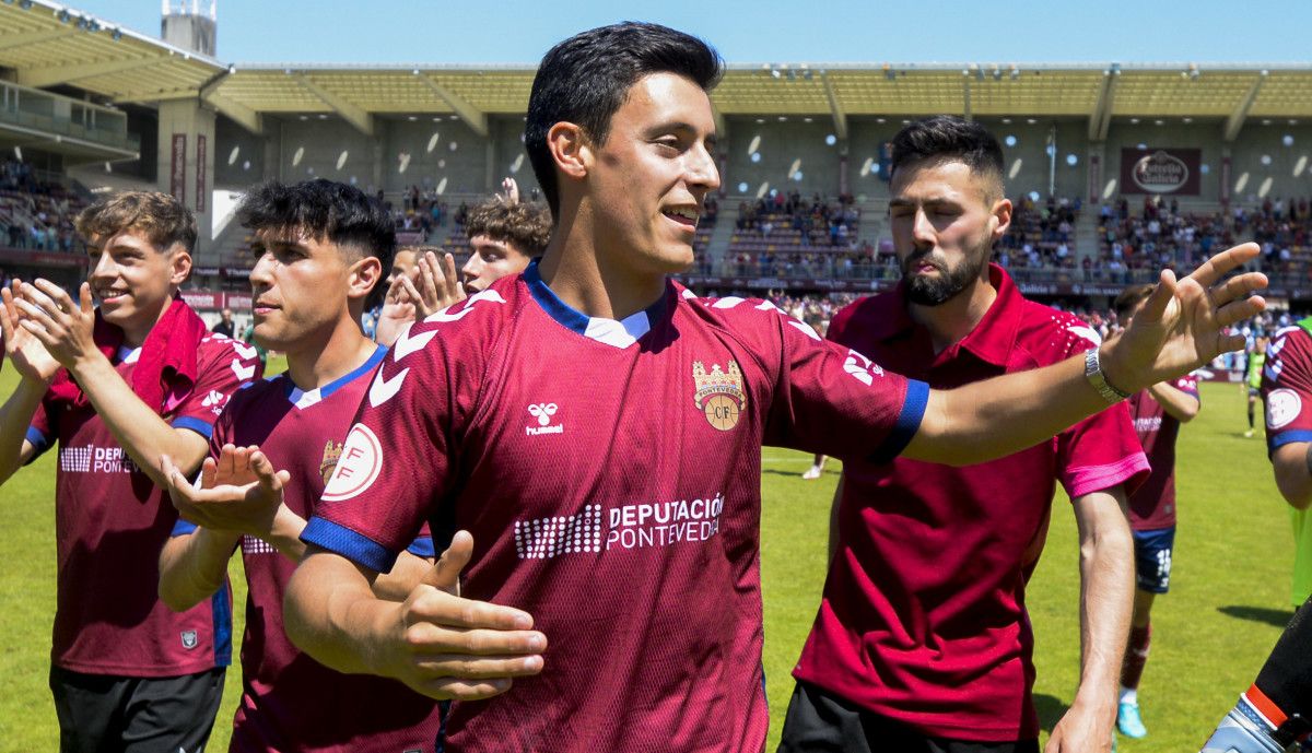 Pablo López 'Lopo', xogador do primeiro equipo do Pontevedra CF