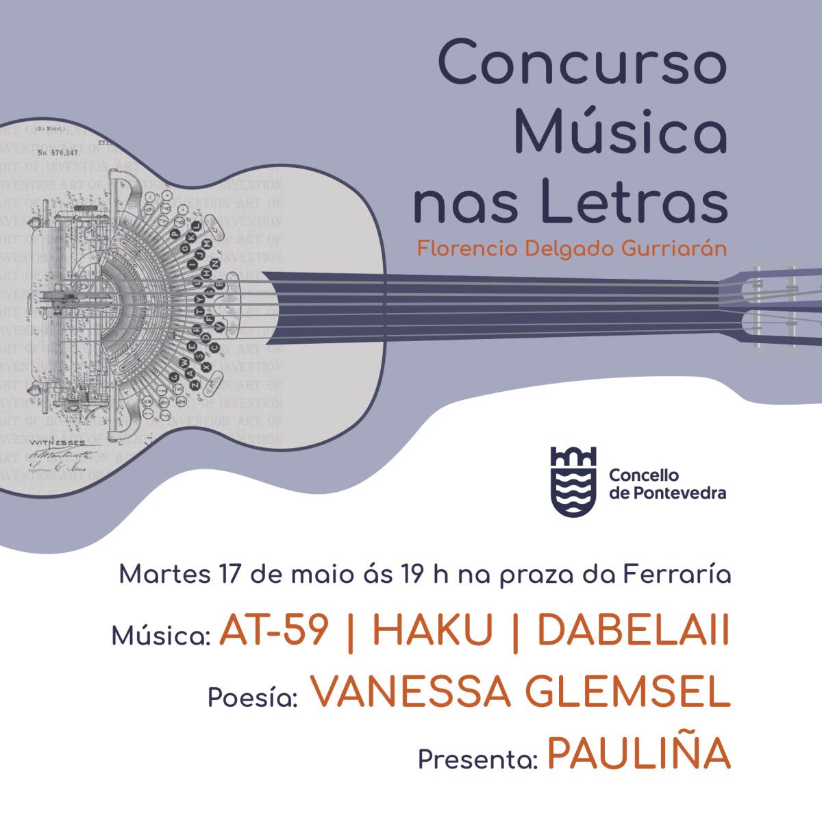 Cartaz do concerto 'Música nas Letras' Cartaz do concerto 'Música nas Letras'