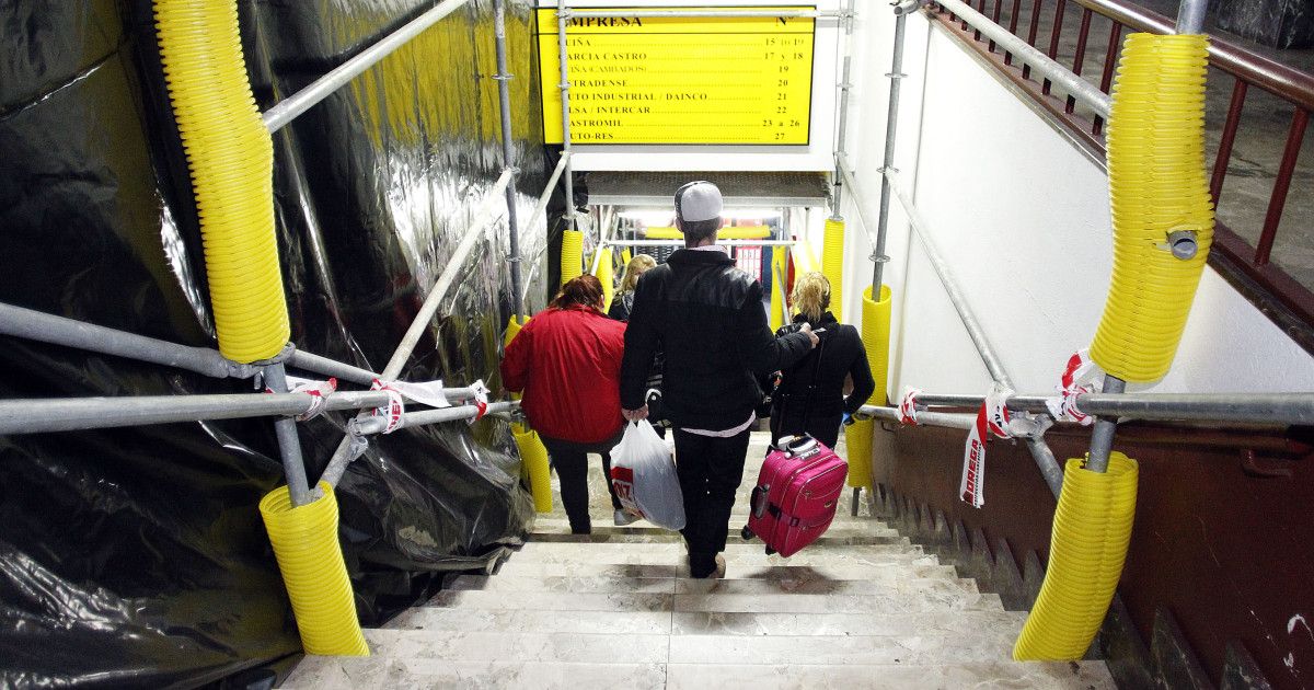 Las obras de mejora de la estación de autobuses incluyen la sustitución de las actuales escaleras mecánicas