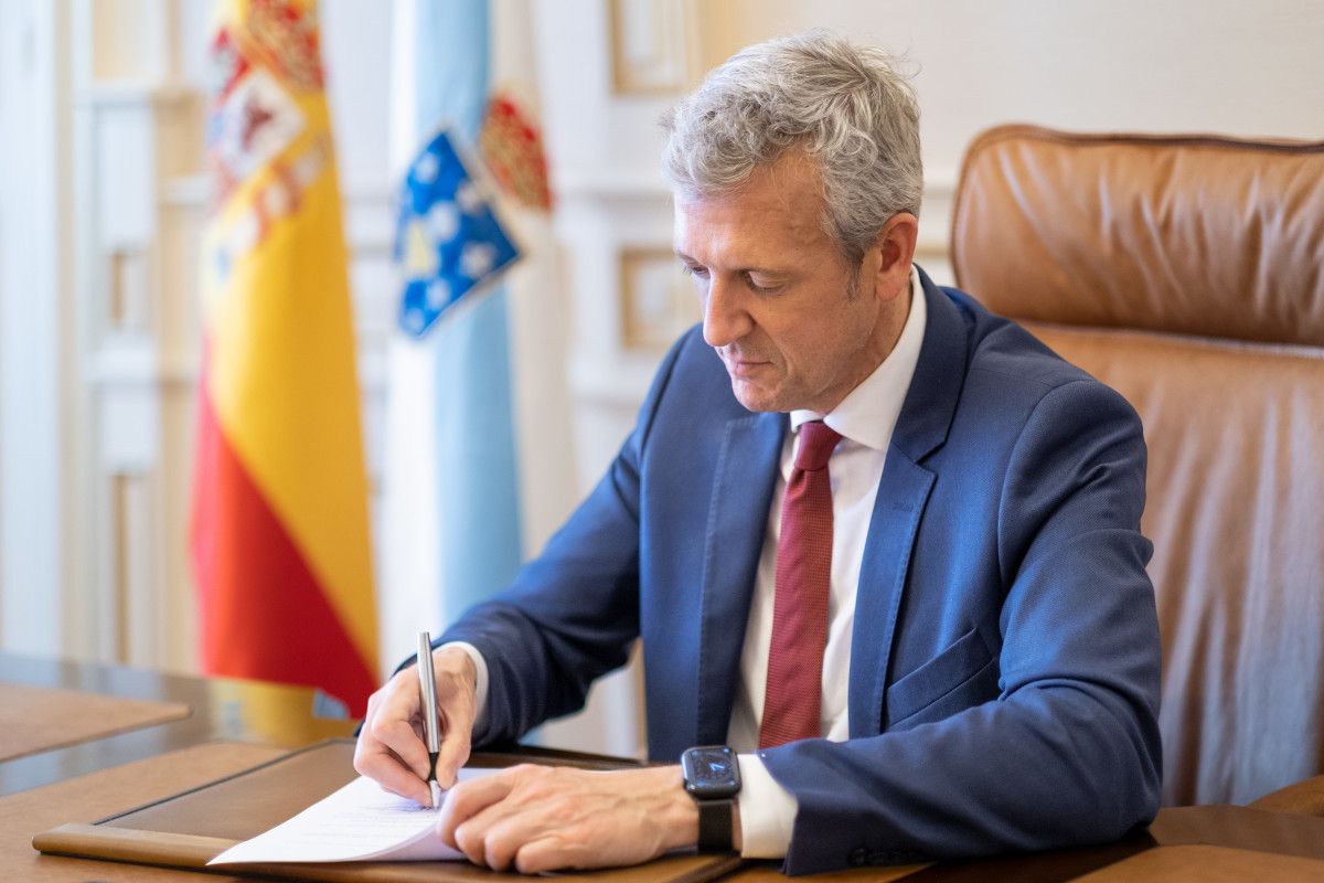 El presidente de la Xunta, Alfonso Rueda