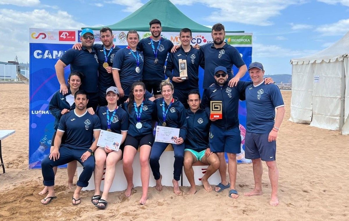 Selección Galega no Campionato de España de Loita Praia