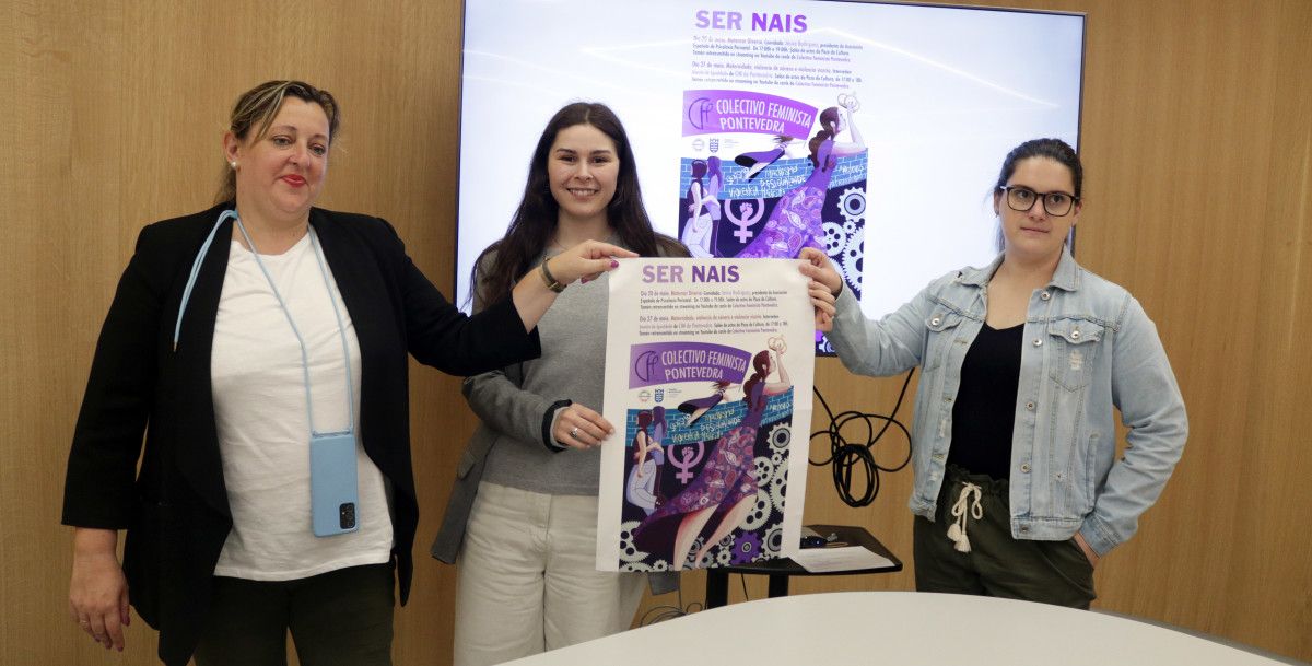 El Colectivo Feminista presenta en el Concello el programa "Ser Nai"