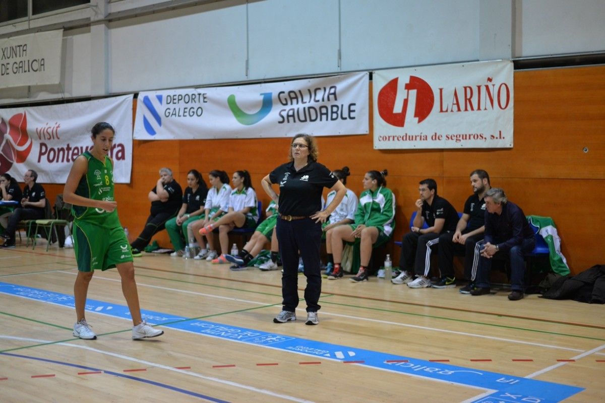 Ana Martín e Mayte Méndez nun partido do Arxil