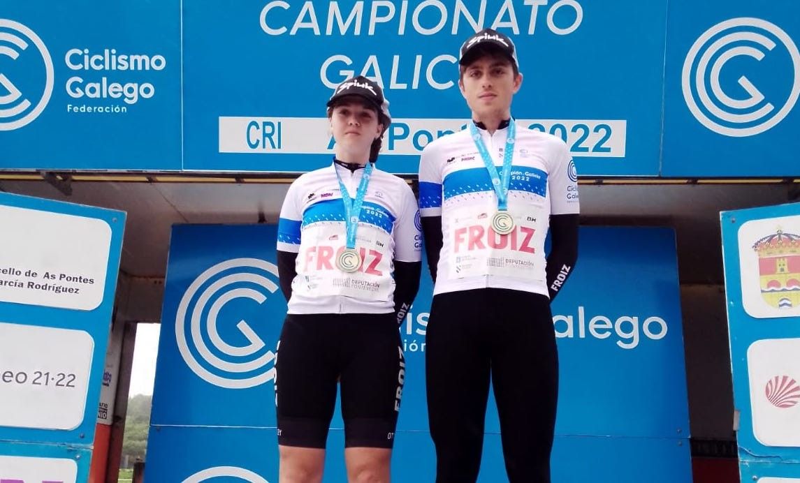 Laura Mira e Raúl Casalderrey no Campionato Galego Contrarreloxo