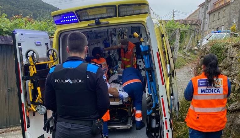 Rescate de un vecino de Poio de 76 años que llevaba tres días malherido en una finca
