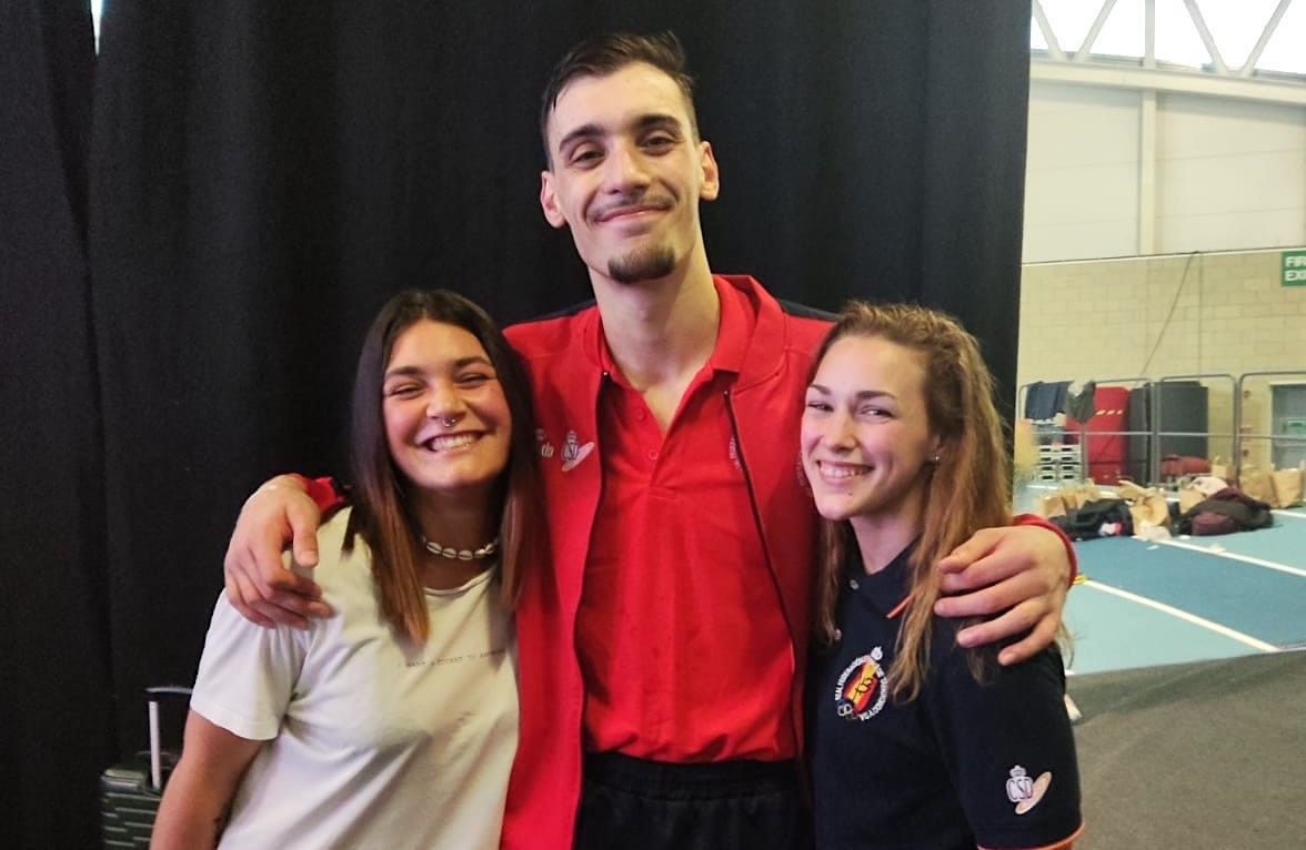 Iván García (centro) e Arlet Ortiz (dereita)