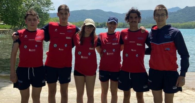 Equipo do Galaico no Campionato de España de Natación en Augas Abertas