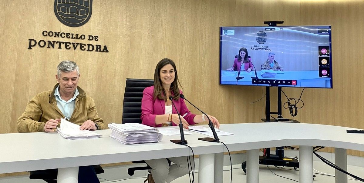 Gerardo Pérez Puga y Pepa Pardo, concejales del PP municipal