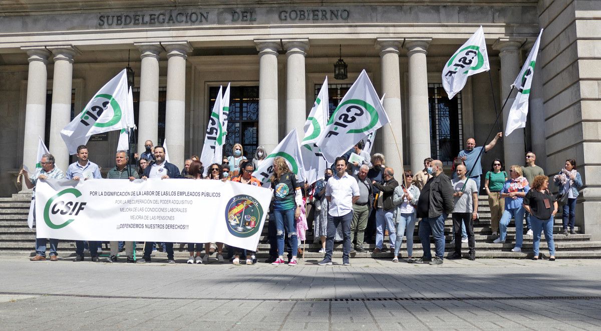 Concentración en defensa dos dereitos dos empregados públicos
