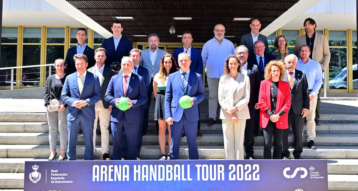 Presentación en el CSD del Arena Handball Tour 2022